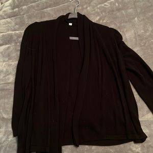 Black short cardigan